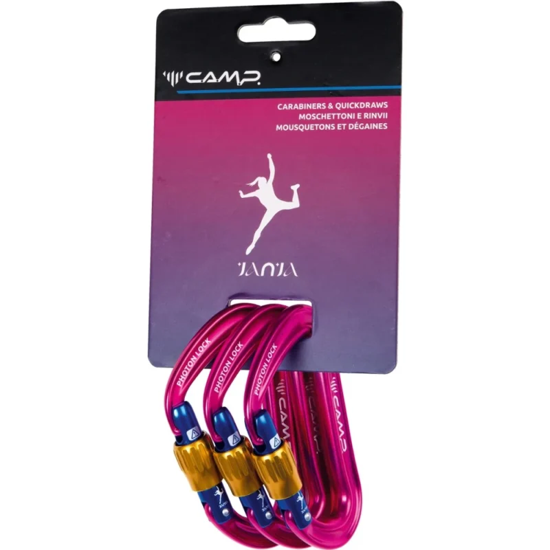C.A.M.P. Photon Lock Janja Carabiner - Package Of 3