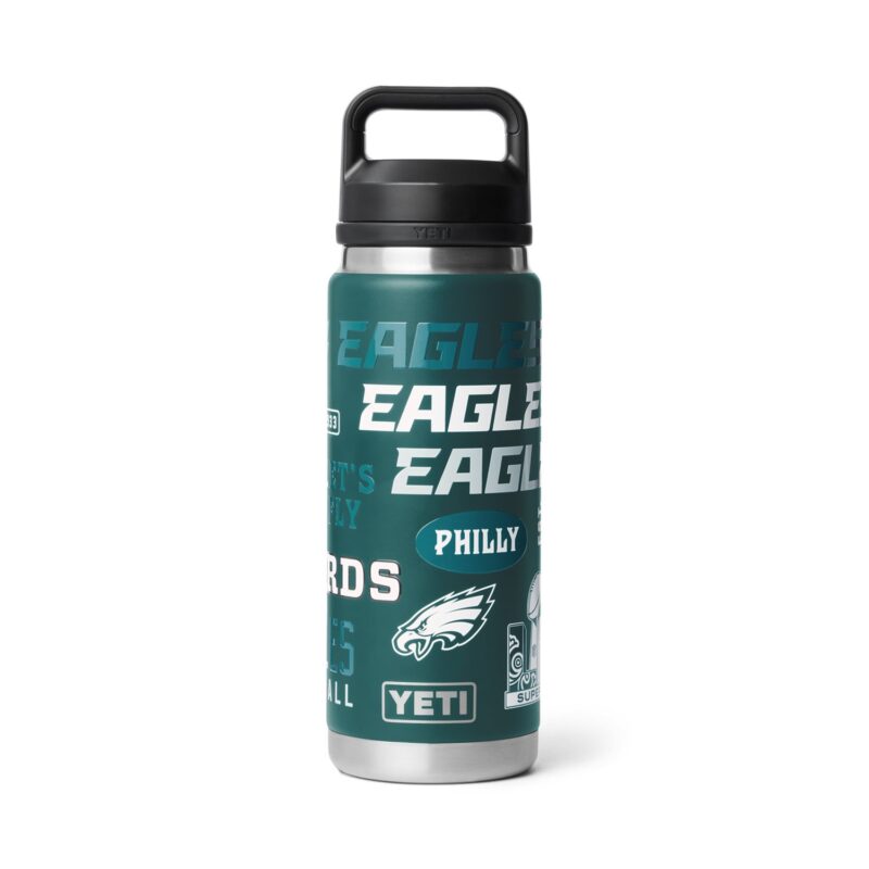 YETI Fandom Collection Go Birds 26 oz Rambler Water Bottle WITH MAGSLIDER LID
